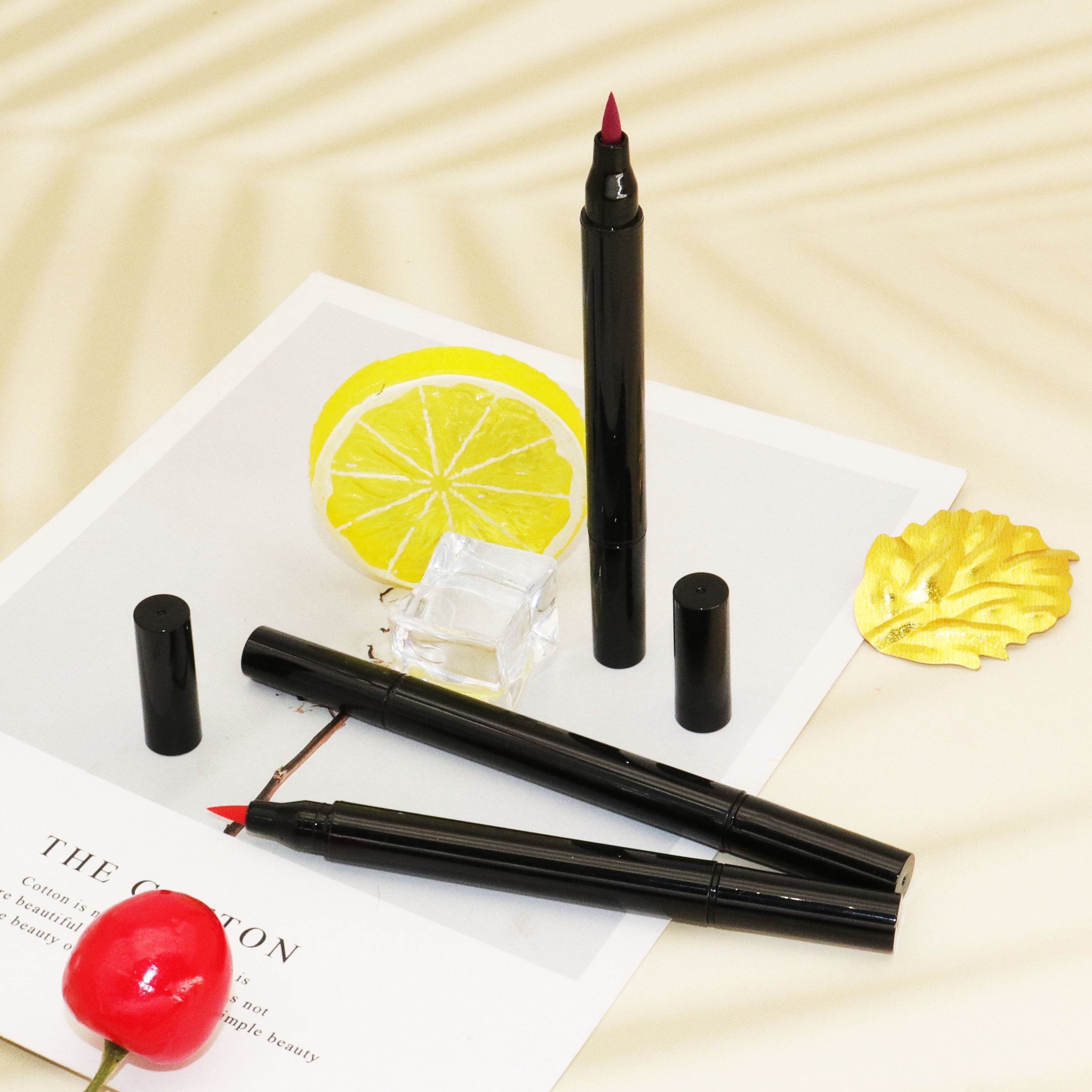 Wholesale top quality stamp eyeliner pencil waterproof makeup stamp eyeliner winged eyeliner with custom logo