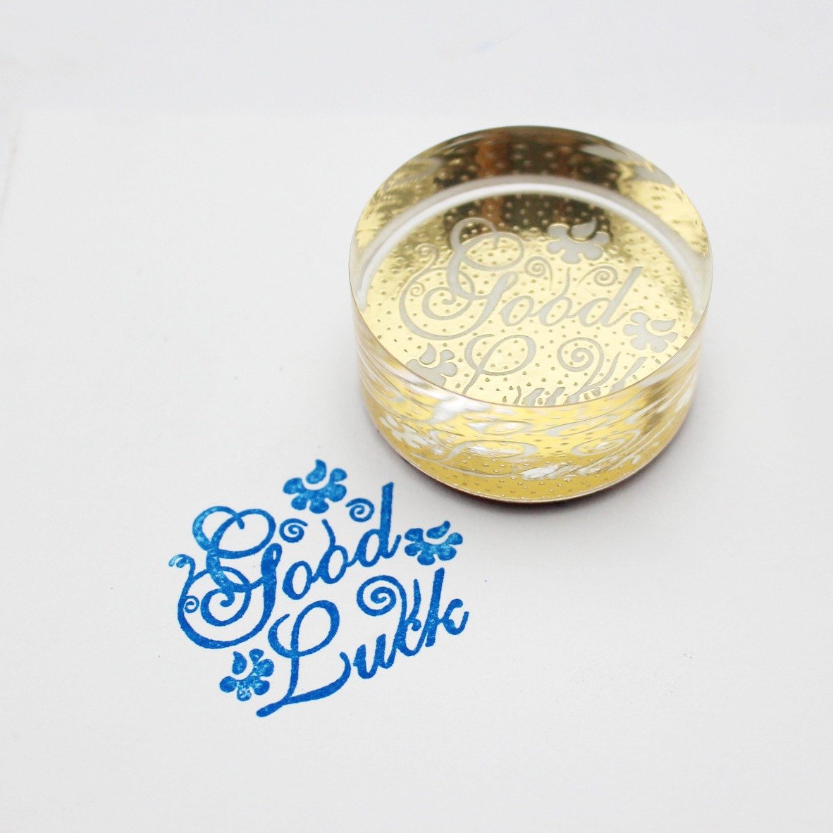 Personalized custom logo cheap fun acrylic stamp acrylic letter stamp for commercial office