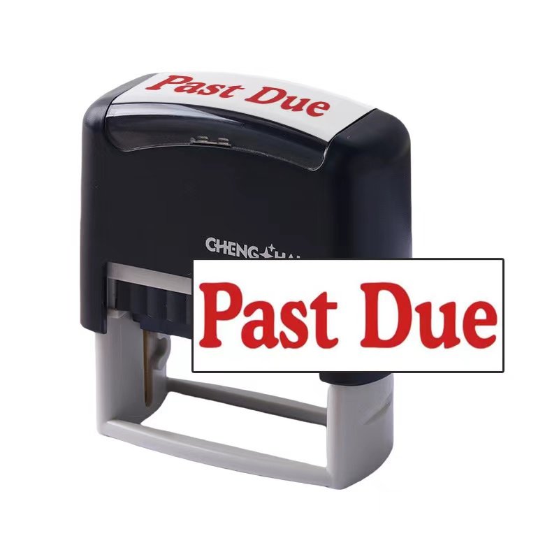 good quality self-inking stamp rectangle stamps black office stamps