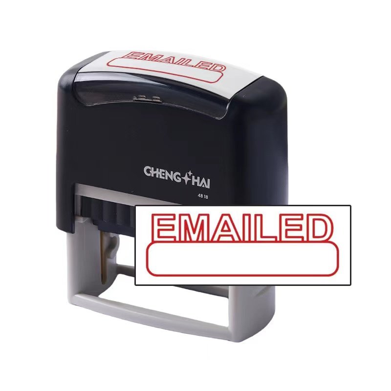 good quality self-inking stamp rectangle stamps black office stamps