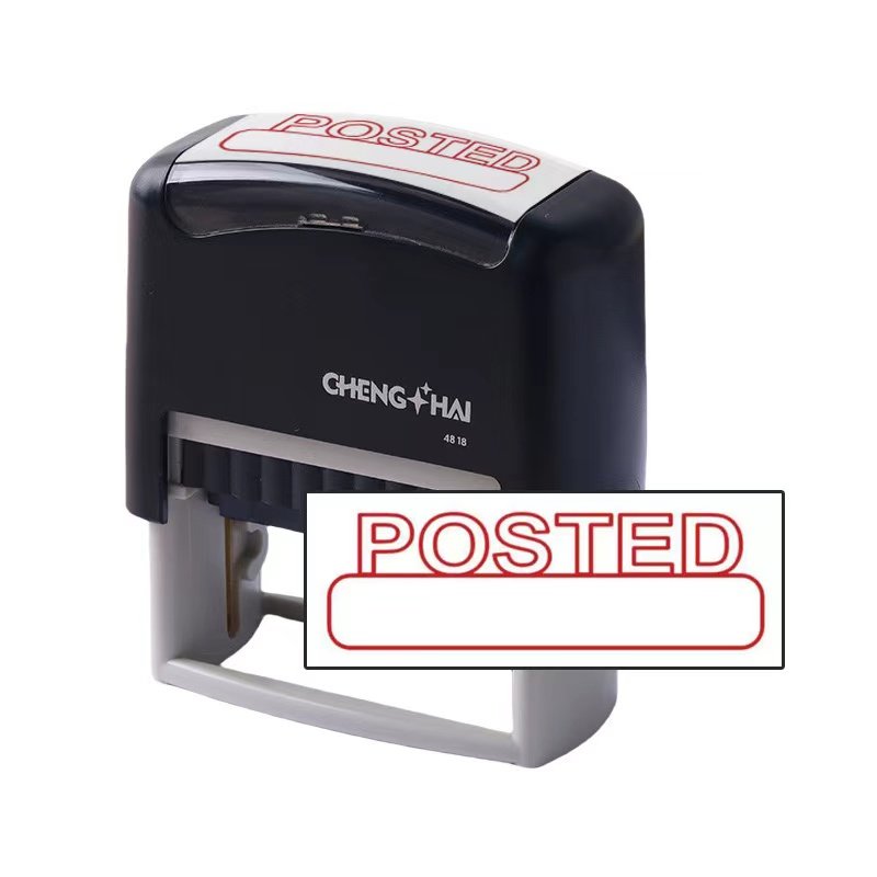 good quality self-inking stamp rectangle stamps black office stamps