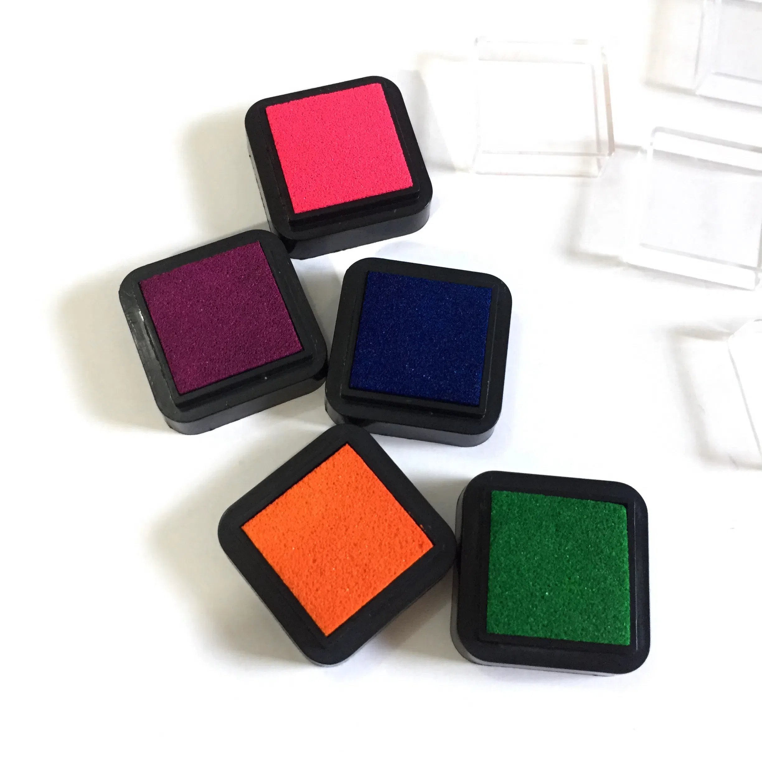 Factory customized square stamp pad Safe and non-toxic ink Support pattern/ink color customization