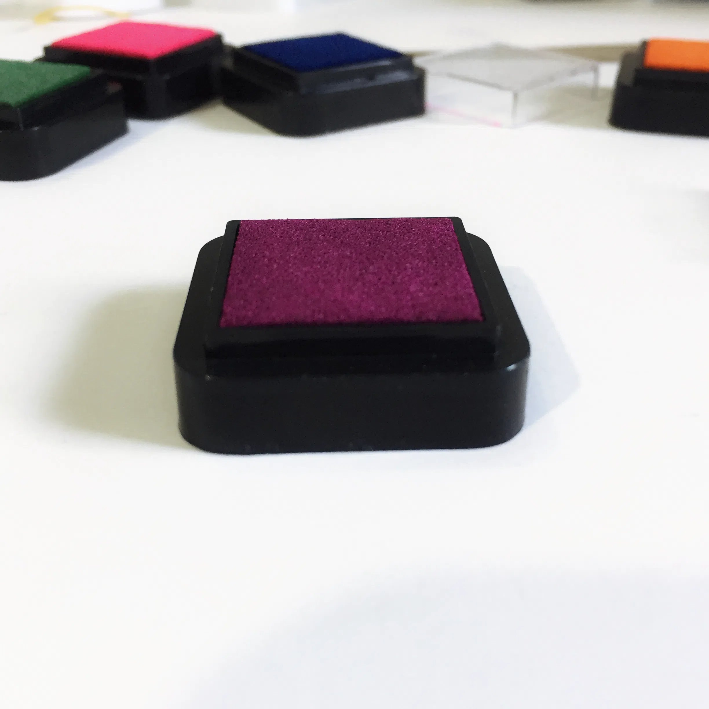 Factory customized square stamp pad Safe and non-toxic ink Support pattern/ink color customization