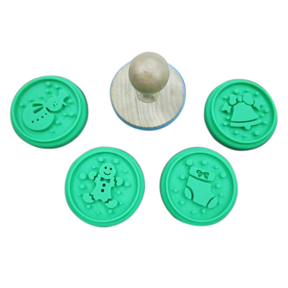 Refine Factory Silicone Soap Mould and Cookie Stamp Set round Cookie Cutter and Press Tools