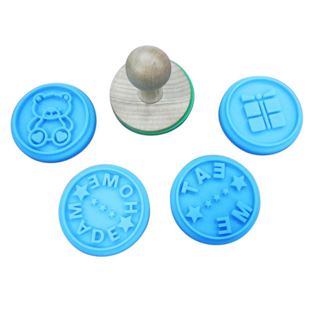 Refine Factory Silicone Soap Mould and Cookie Stamp Set round Cookie Cutter and Press Tools