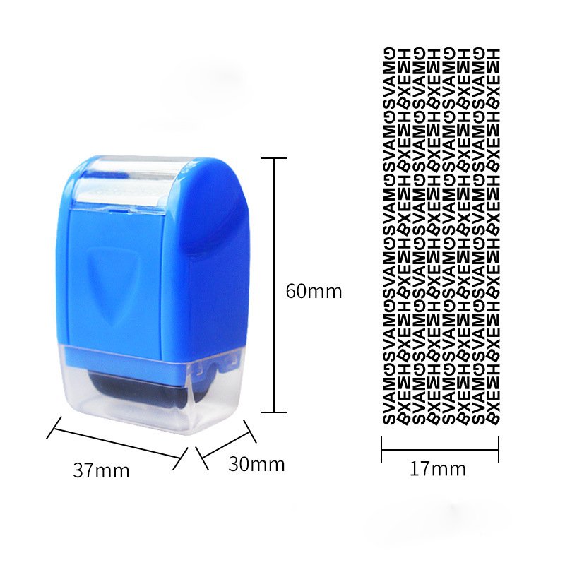 Express Delivery Roller Garbled Code Block Privacy Seal Stamp Confidentiality Form Accepted with Smearing Stick