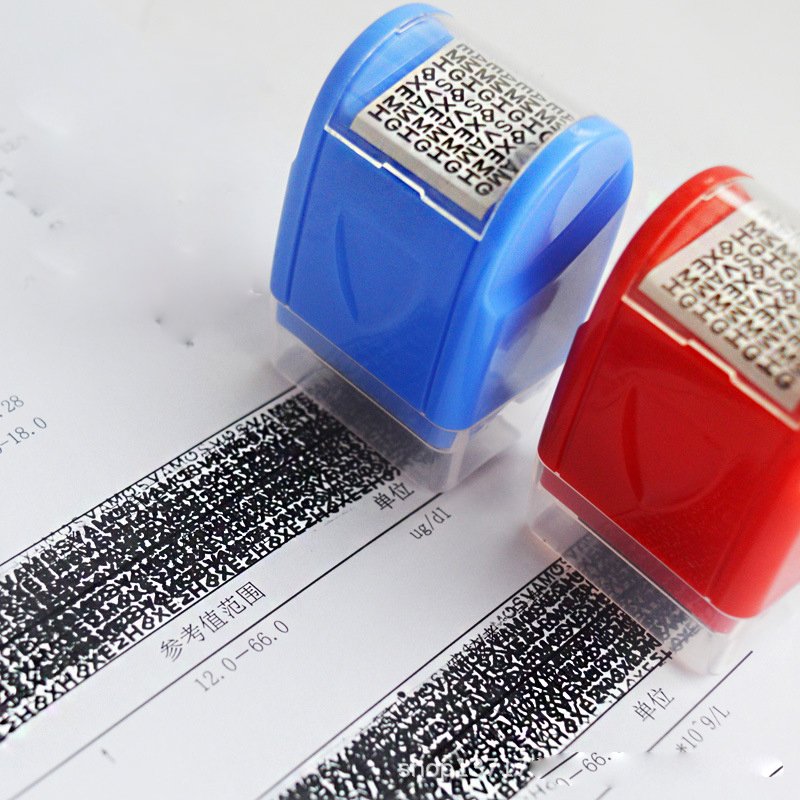 Express Delivery Roller Garbled Code Block Privacy Seal Stamp Confidentiality Form Accepted with Smearing Stick