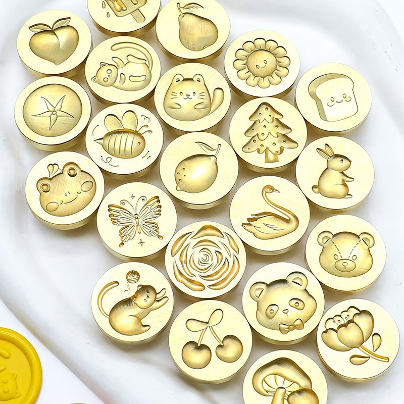 Hot Sells 3D Simple Cartoon Series Panda Toast Mushroom Swan Wax Seal Stamp Head