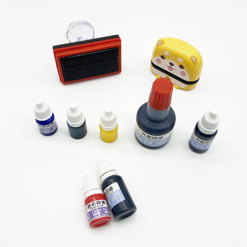 Fast delivery eco-friendly clothing stamp ink refill flash stamp ink for flash stamp