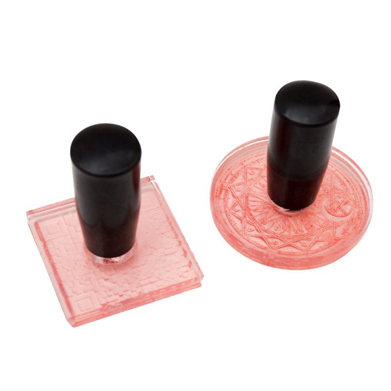 acrylic stamp different pattern acrylic embosser stamp custom acrylic stamp