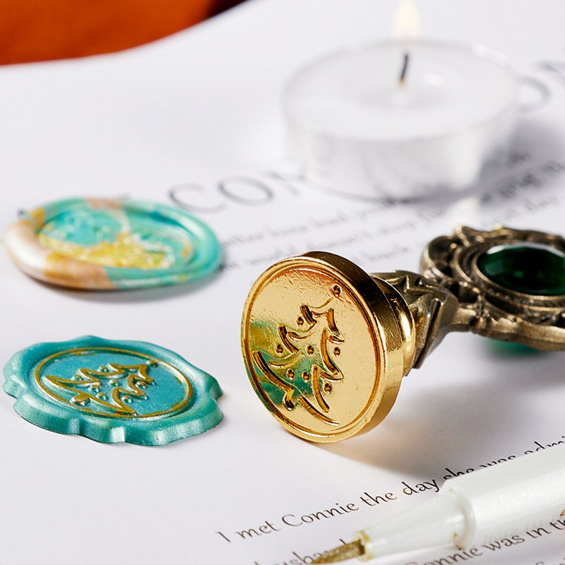 romantic letter wax seal stamp kits with business gift set for birthday Christmas gifts items