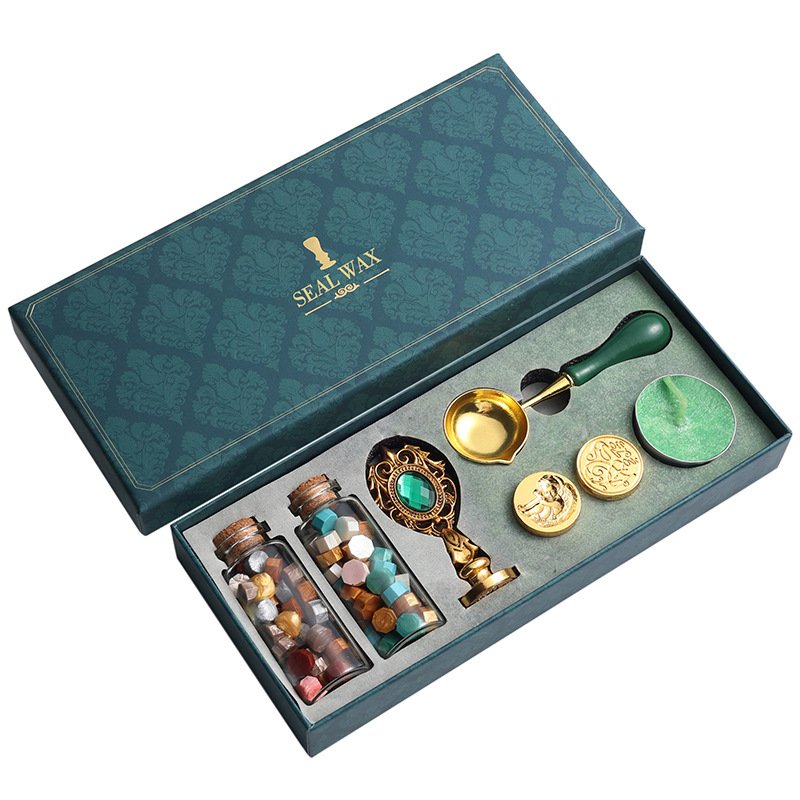 romantic letter wax seal stamp kits with business gift set for birthday Christmas gifts items