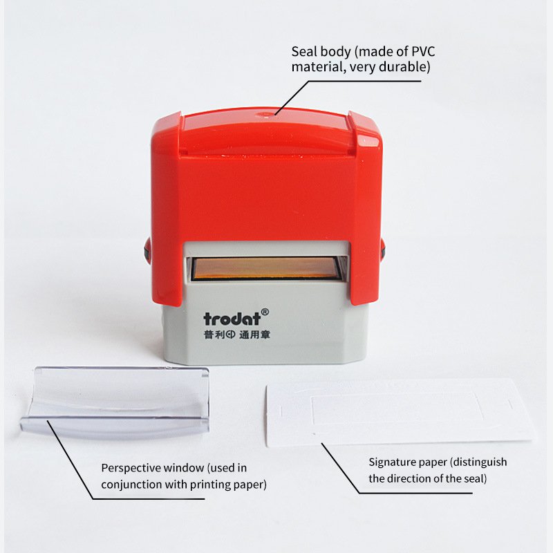 Specially Excellent Trodat4911 Self-Imprinting Office Rubber Stamp Plastic Automatic Self-inking Stamp for DIY Use