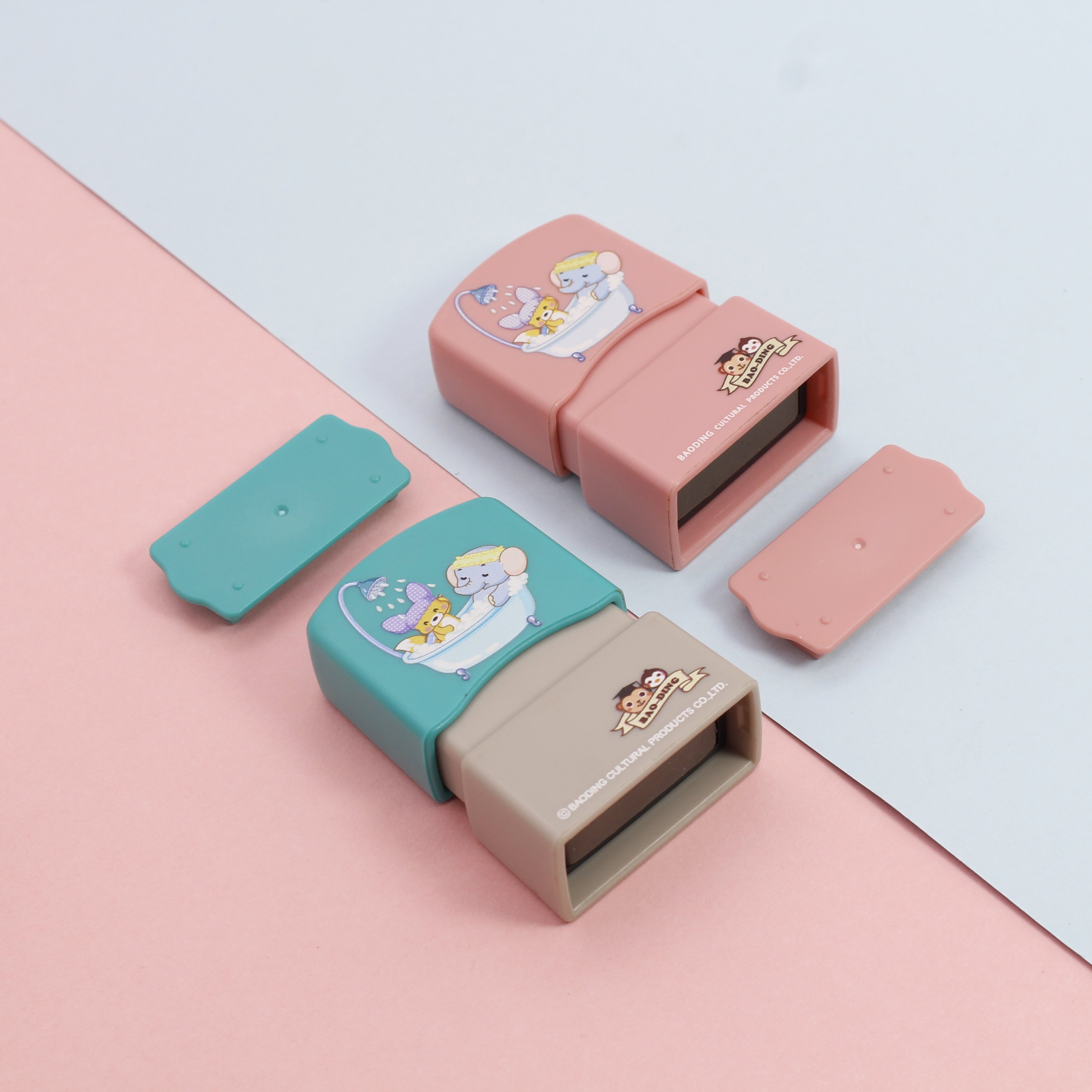 Kids clothes name stamp hot selling customized diy flash name stamps clothing stamps for kids
