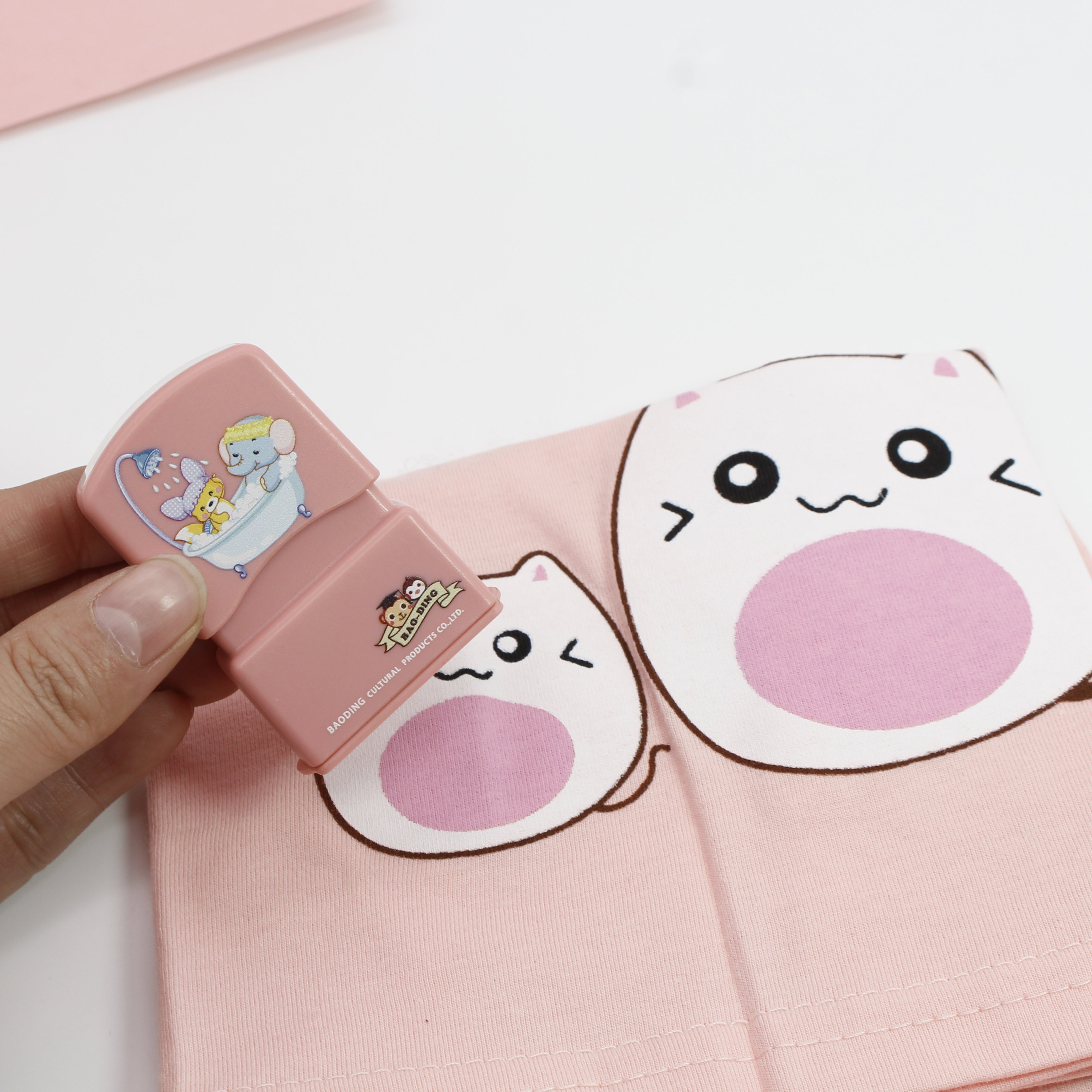 Kids clothes name stamp hot selling customized diy flash name stamps clothing stamps for kids