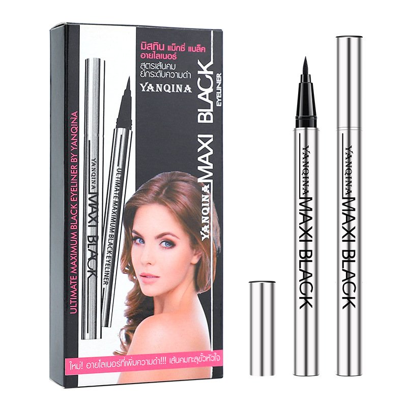 Women Cosmetic Eyeliner Pen Private Label Custom Liquid Eyeliner Black Color Waterproof Long Lasting Makeup Eyeliner