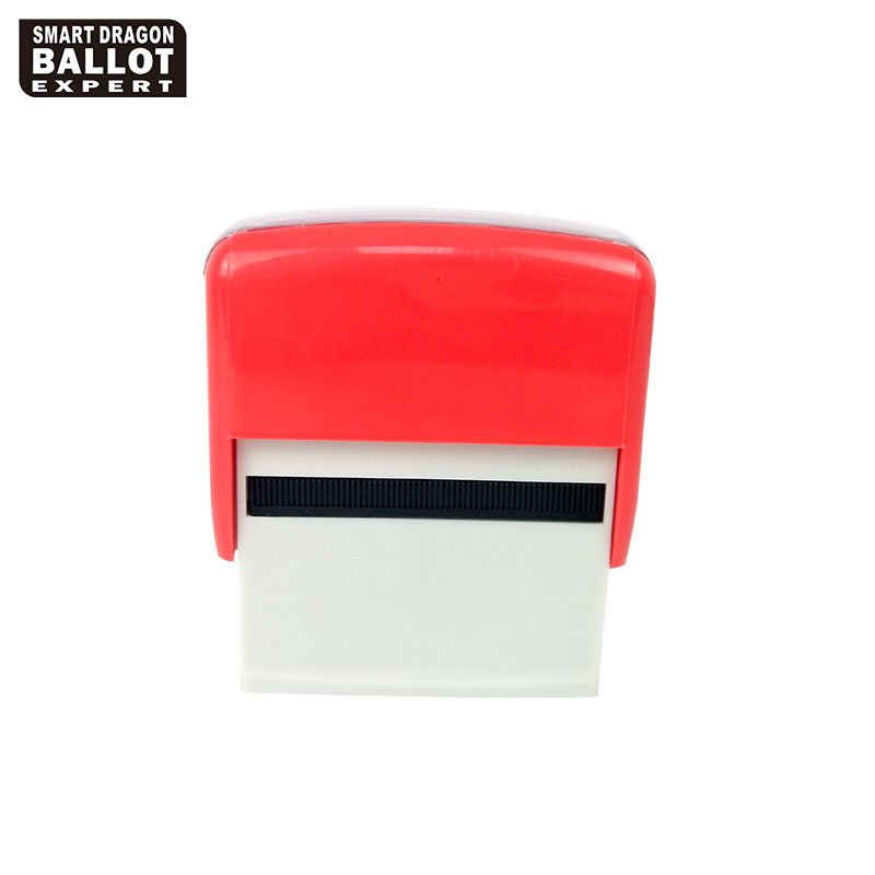 Rectangle Election Office Use Self Inking Plastic Ink Stamp For Voting