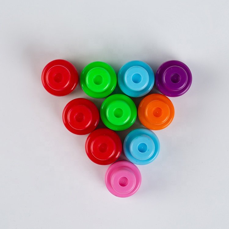 Promotion gift quality round shape plastic toy stamp for kids craft