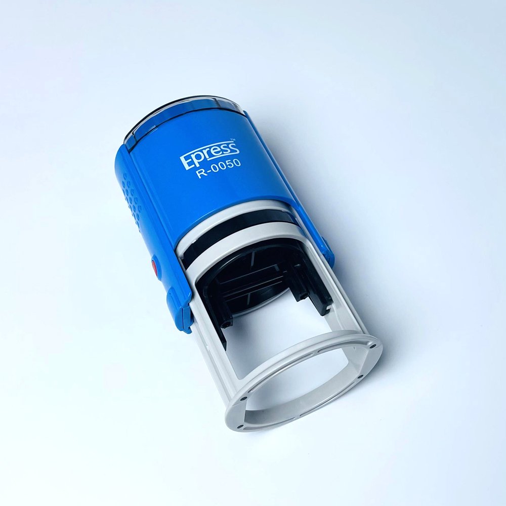 Custom Office Round 50mm Diameter Self-inking Stamp