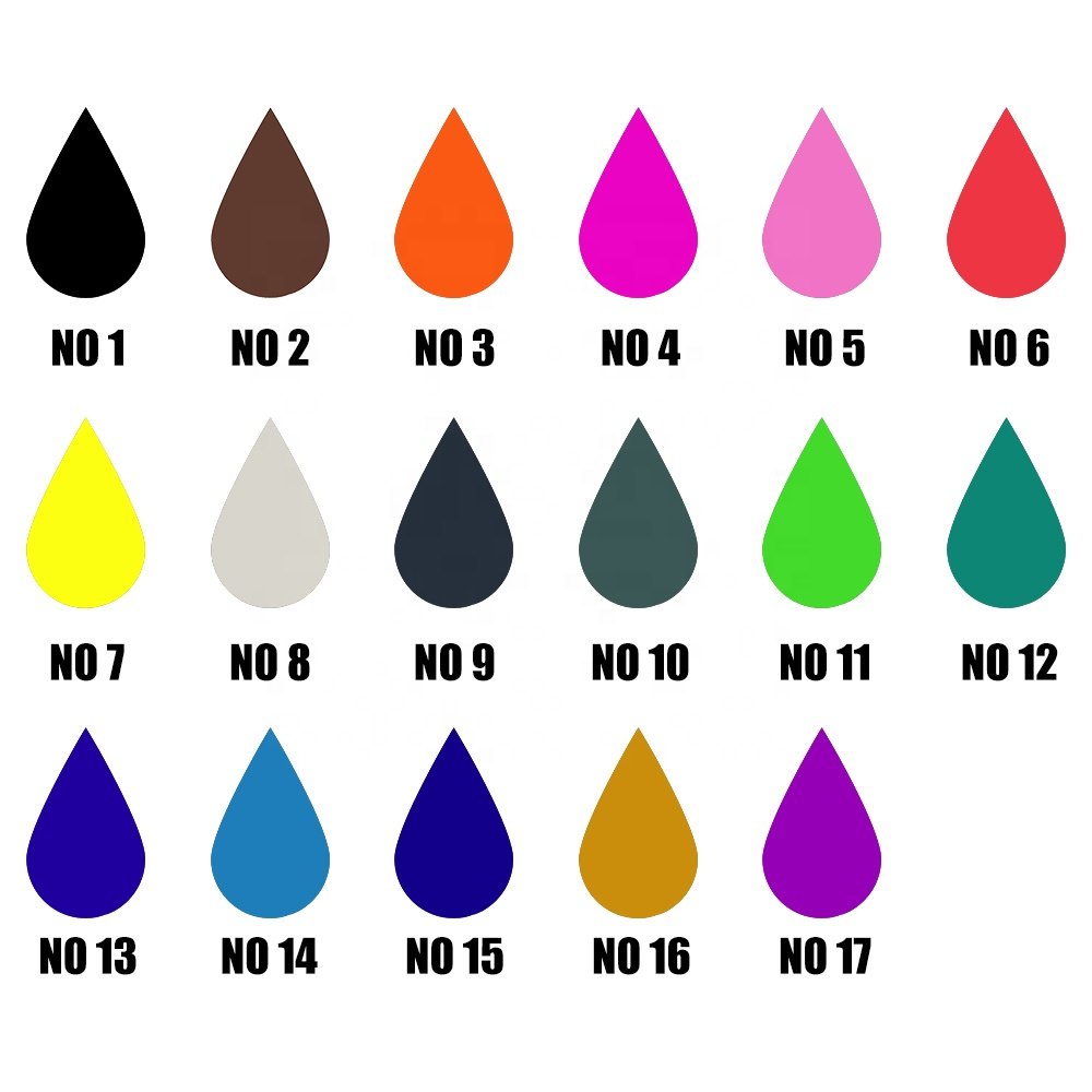Multi colors stamp supplies pre inking photosensitive flash stamp ink refill for normal paper 10ml pink gray