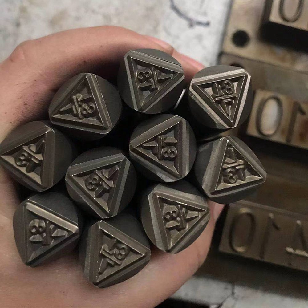punch metal logo iron alphabet customised metal stamps