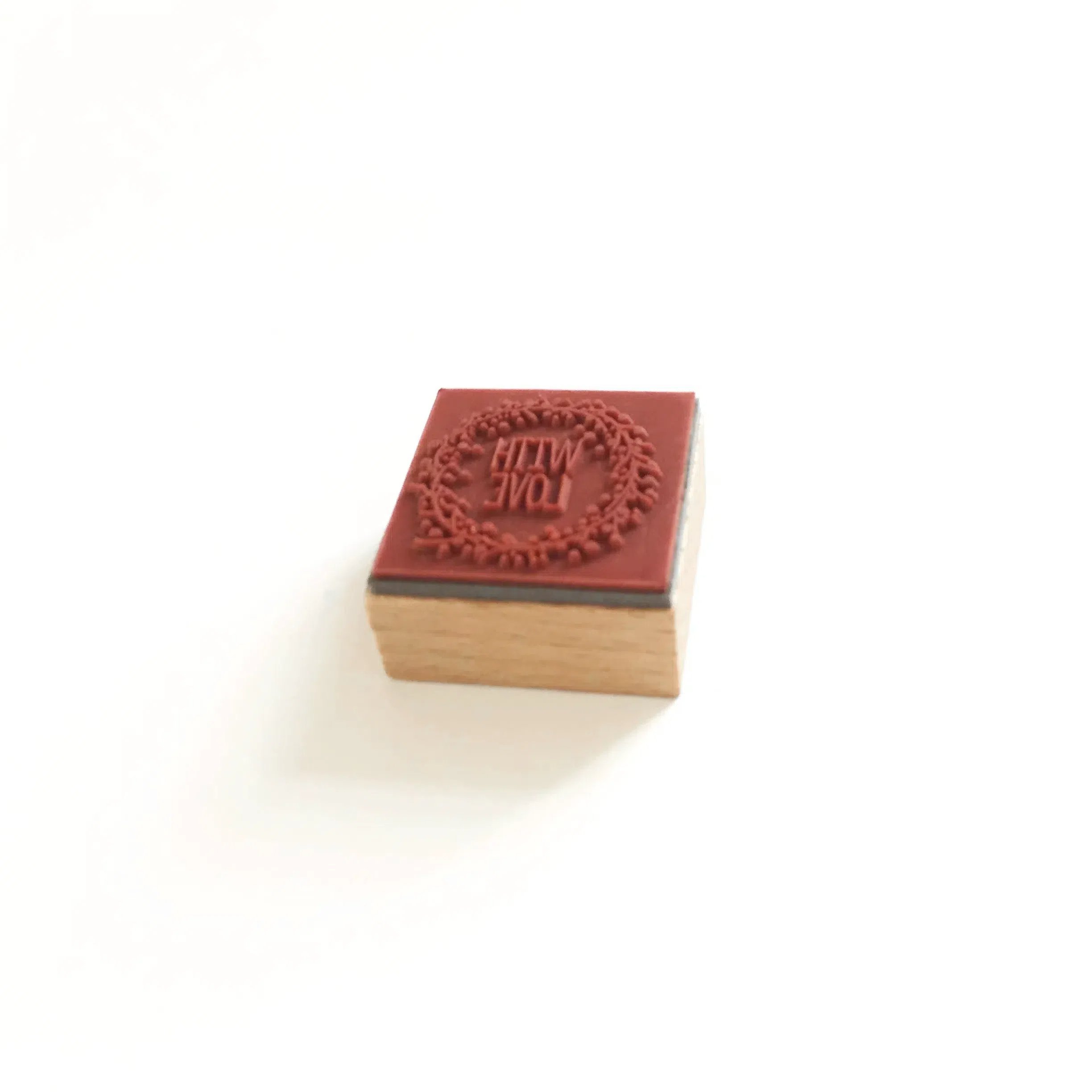 High Quality Wooden Stamps Custom DIY Scrapbooking Greeting Cards Support pattern/rubber color/size customization MOQ3000PCS