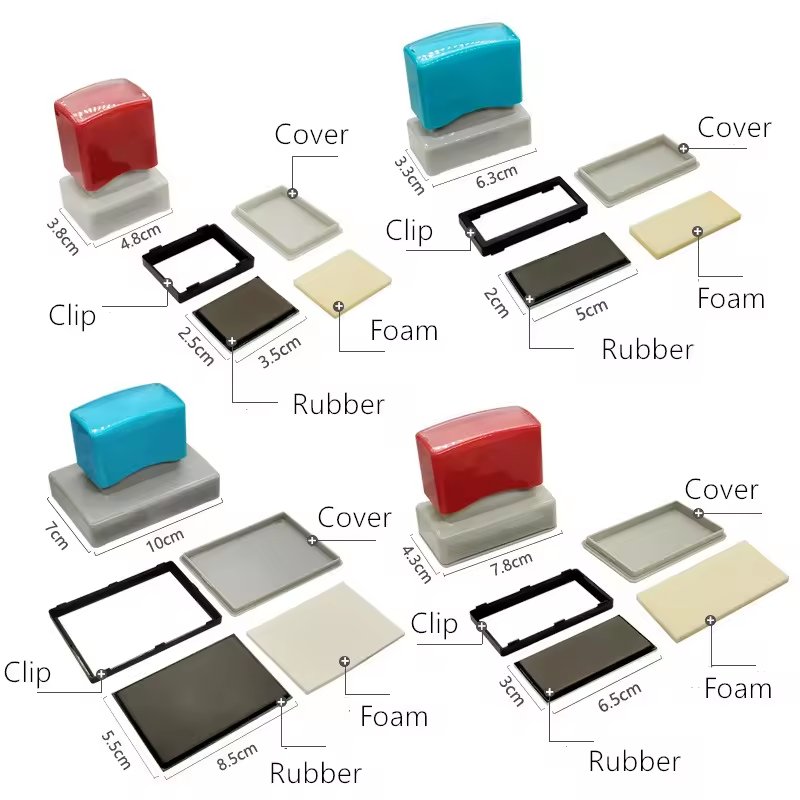80X50 Photosensitive Flash Stamp Handle Blank Flash Stamp Body