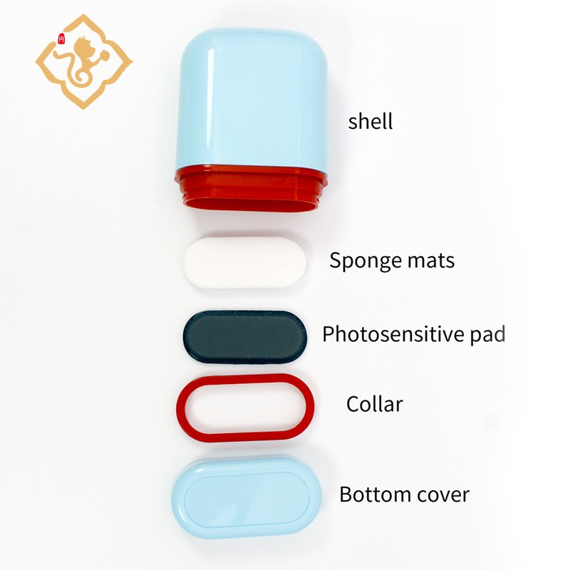 Wholesale office stamp high quality popular 10*30mm rubber business stamp