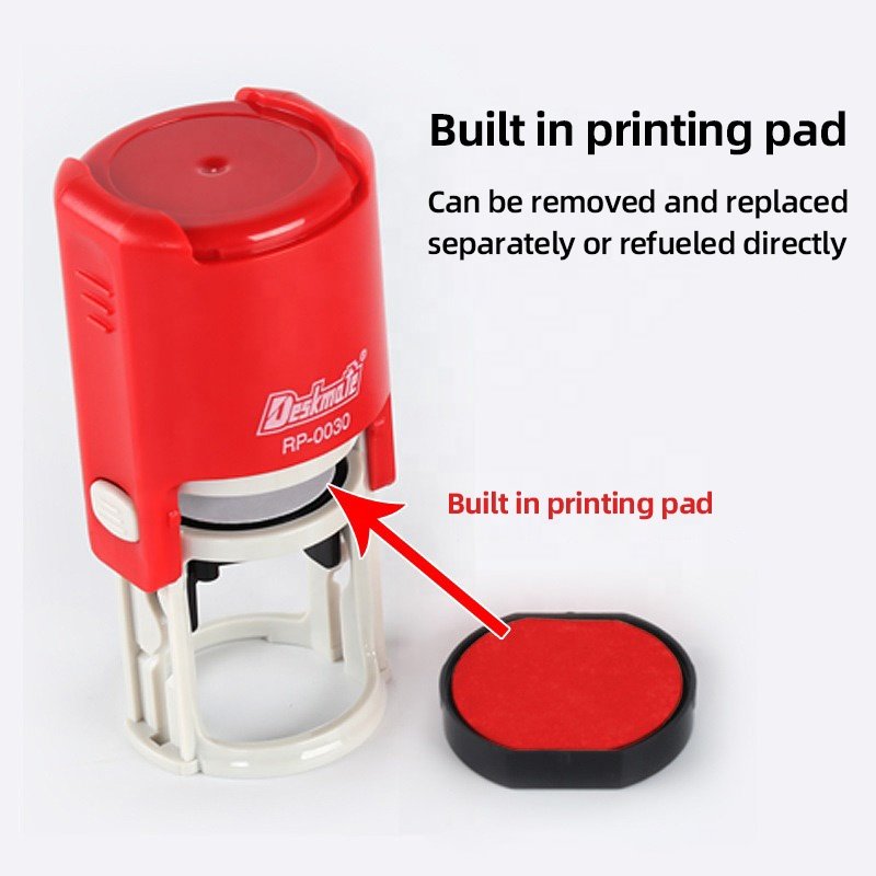 Multi-Color Exquisite Self-Inking RP30 Self ink seal Stamp for Office DIY Scrapbooking-Made of Plastic and Rubber