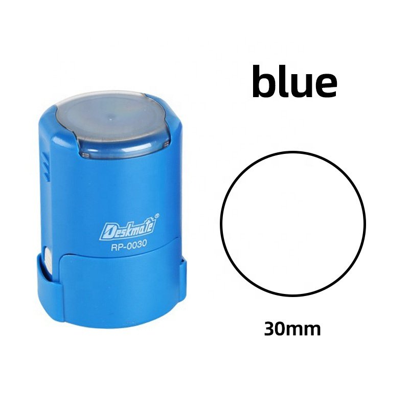 Multi-Color Exquisite Self-Inking RP30 Self ink seal Stamp for Office DIY Scrapbooking-Made of Plastic and Rubber