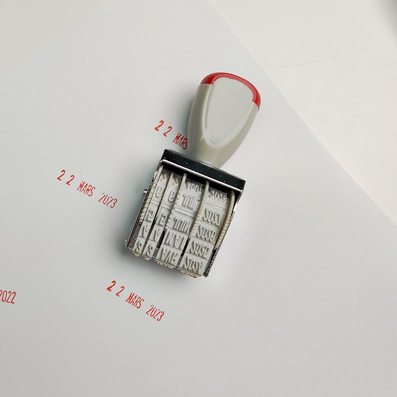 Custom DIY Self-inking Rubber Stamps Office Rolling Wheel Rubber Stamp Number Date Roller Rubber Stamp