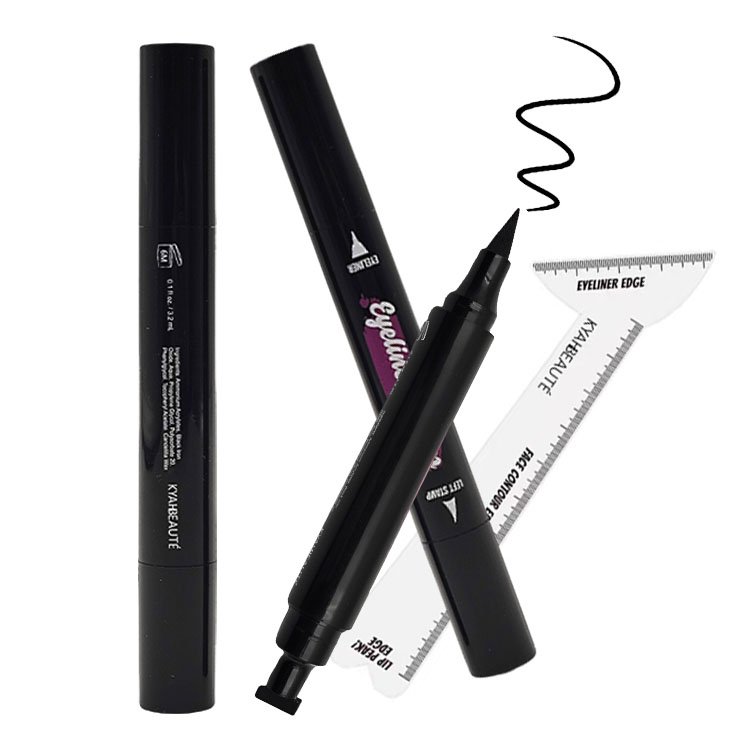 Waterproof Double-Headed Gel Eyeliner Moisturizing Vegan Eye Liner with Custom Logo and Liquid Eraser