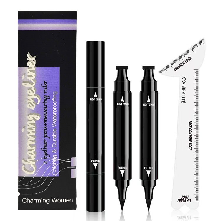 Waterproof Double-Headed Gel Eyeliner Moisturizing Vegan Eye Liner with Custom Logo and Liquid Eraser