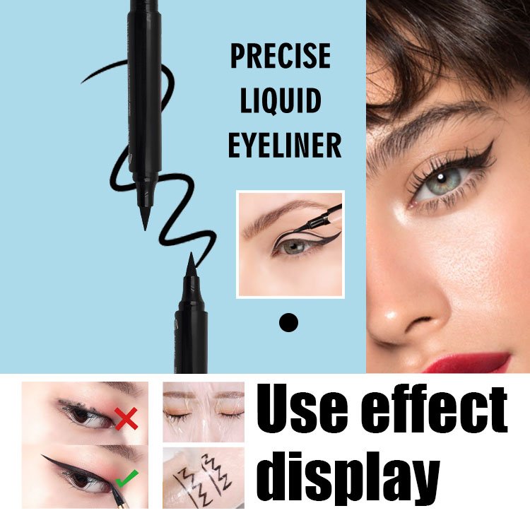 Waterproof Double-Headed Gel Eyeliner Moisturizing Vegan Eye Liner with Custom Logo and Liquid Eraser
