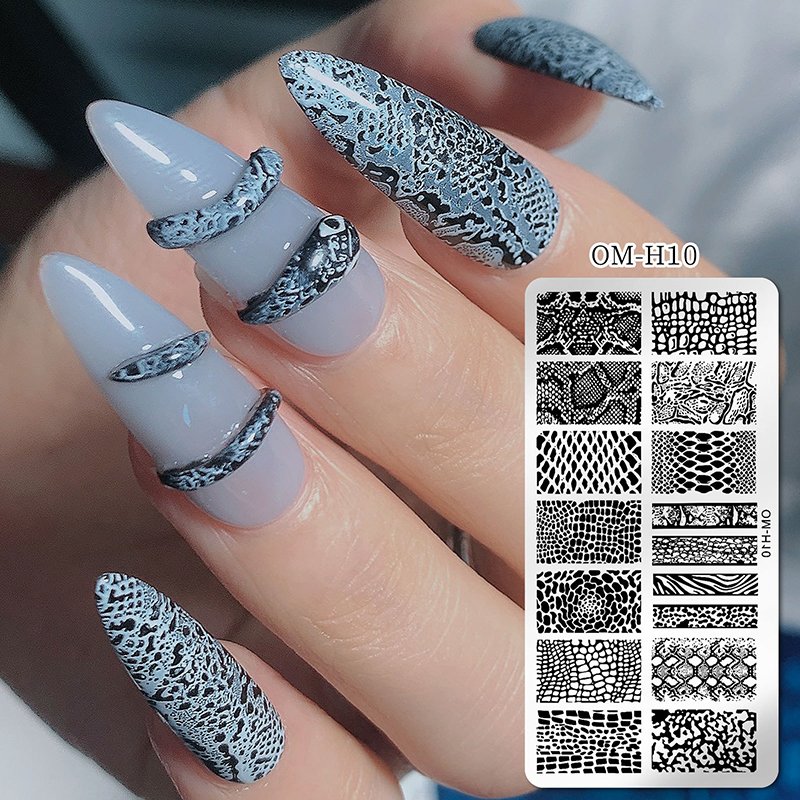 Nail Art Templates Stamping Plate Design Flower leaf Butterfly Christmas Lace Stamp Templates Plates Image Manicure Accessories