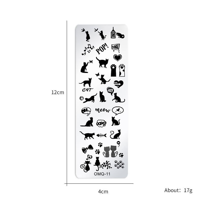 Nail Art Templates Stamping Plate Design Flower leaf Butterfly Christmas Lace Stamp Templates Plates Image Manicure Accessories