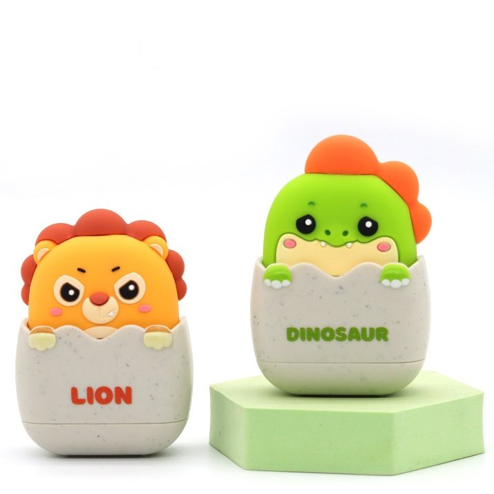 Children Name Logo Fabric Kids Toy Stamp Automatic Washable Waterproof Ink Stamp Cartoon Kids Name Flash Stamp