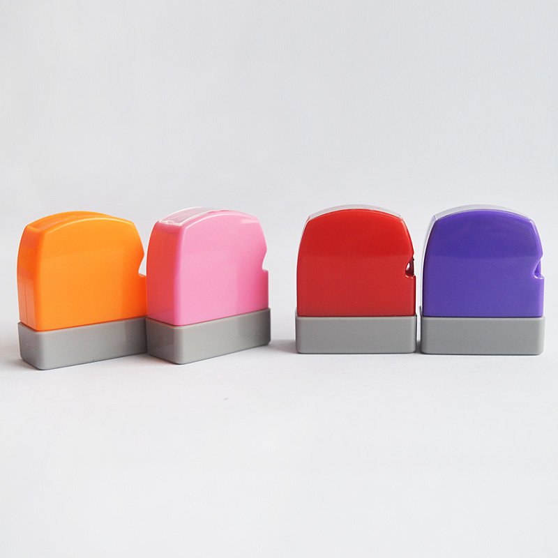 HA1027 Self-Inking Stamp Circular Imprint Plastic Ink Pad for Office Use