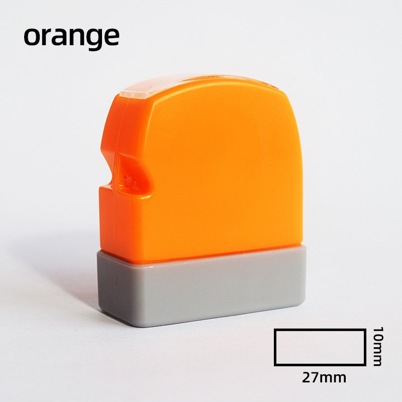 HA1027 Self-Inking Stamp Circular Imprint Plastic Ink Pad for Office Use