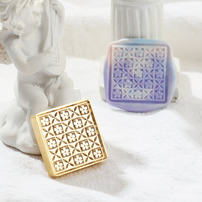 Plant Cute Style Flower Series Postmark/Solid Brass Material Carving/Stamp Set/Envelope Invitation Decoration/Wholesale