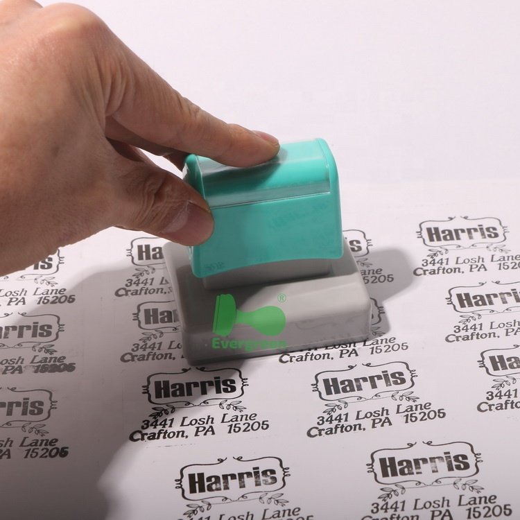 Dual Foam Pre Inked Flash High Performance Inks Customized Address Stamps