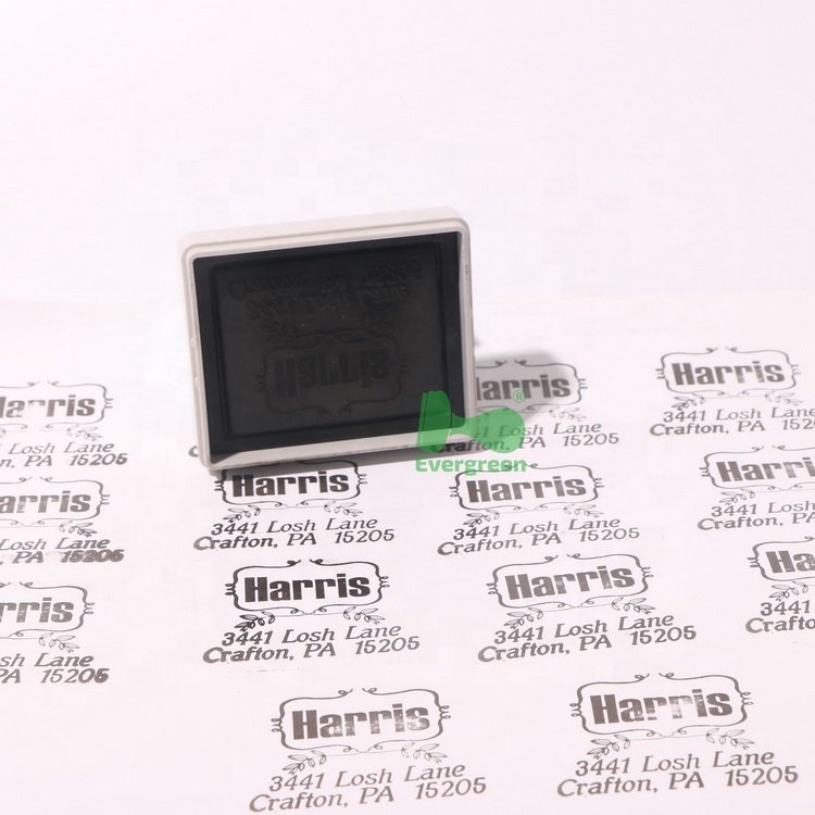 Dual Foam Pre Inked Flash High Performance Inks Customized Address Stamps