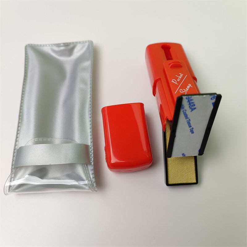 High Quality Kojoy 38*14mm 47*18mm Portable Self Inking Pocket Stamps
