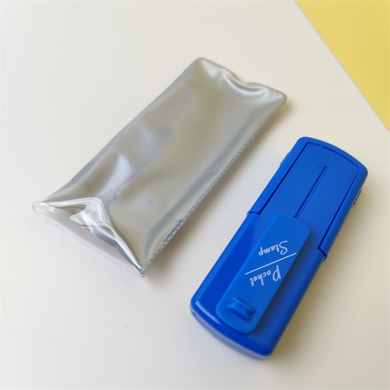 High Quality Kojoy 38*14mm 47*18mm Portable Self Inking Pocket Stamps