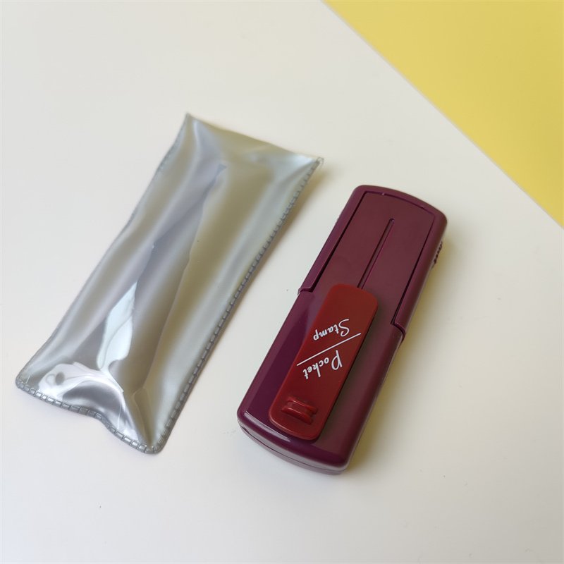 High Quality Kojoy 38*14mm 47*18mm Portable Self Inking Pocket Stamps