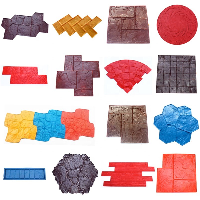manufacturer wholesale wood texture concrete cement rubber stamp imprints