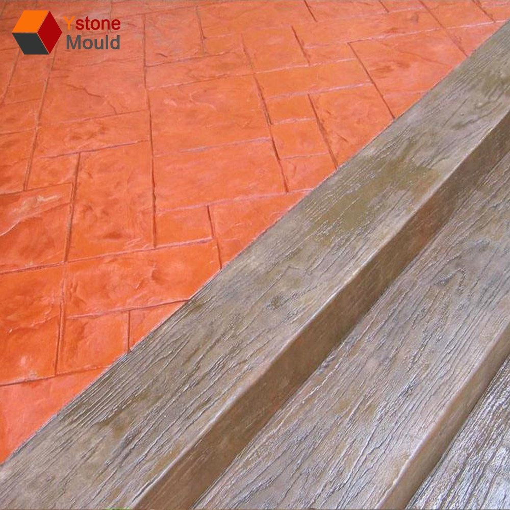 manufacturer wholesale wood texture concrete cement rubber stamp imprints