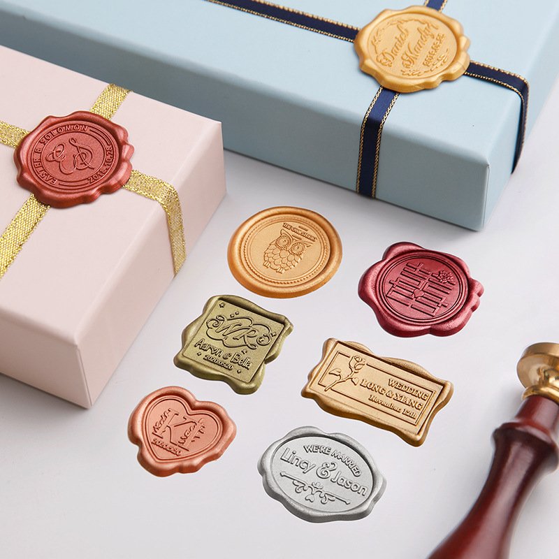 Ali-baba top supplier Factory price Wax Seal Stickers Envelope Stamp Seal Stickers Custom Wedding Party Seal Wax Labels