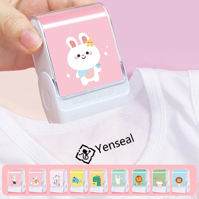 Kids name stamp factory wholesale custom design kids clothing waterproof name stamp