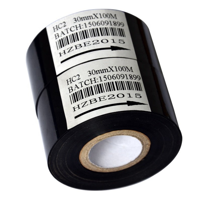 Black 30mm 100M coding foil hot stamp ribbon for hp241 hp241b dy-8 date coding machine